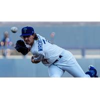 Tulsa Drillers' Justin Wrobleski in action