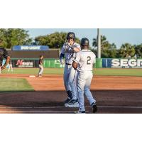 Charleston RiverDogs' Blake Robertson and Ronnie Richardson on game day