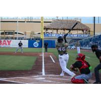 Biloxi Shuckers' Ernesto Martinez Jr. at bat