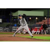 Somerset Patriots' Kevin Stevens in action