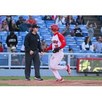 Michael Fuhrman of the Ottawa Titans circles the bases