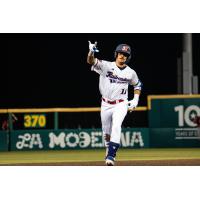 Cleburne Railroaders' Jaxx Groshans on game night