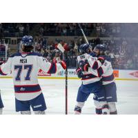 Saginaw Spirit celebrate win