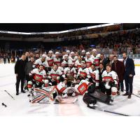 Kansas City Mavericks pose after winning the Western Conference title