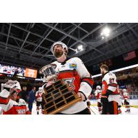 Kansas City Mavericks with the Bruce Taylor Trophy