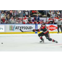 Moose Jaw Warriors' Aiden Ziprick in action