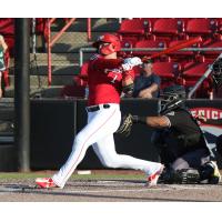 Sioux City Explorers' Chase Harris at bat