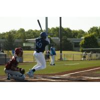 Ryan Hernandez at bat for the Lake Country DockHounds