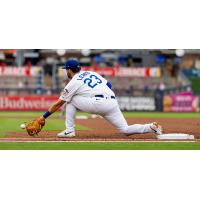 Tulsa Drillers' Brandon Lewis in action