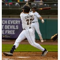 Tri-City Dust Devils' Matt Coutney at bat