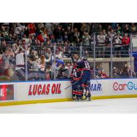 Saginaw Spirit celebrate win