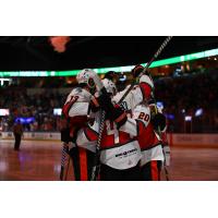 Kansas City Mavericks celebrate win