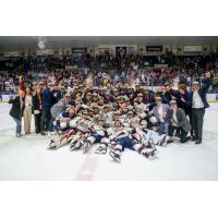 Saginaw Spirit celebrate win