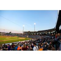 A crowd enjoys a Jersey Shore BlueClaws game