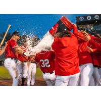 Fargo-Moorhead RedHawks celebrate win