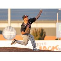 Sioux City Explorers' Austin Drury in action