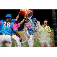 Pensacola Blue Wahoos celebrate win