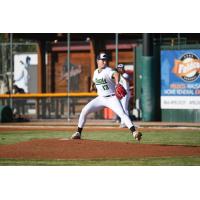 Wausau Woodchucks' Grant Siegel on the mound