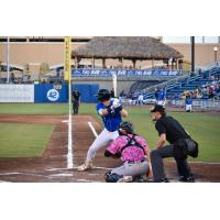 Biloxi Shuckers' Mike Boeve at bat