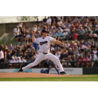 Gerrit Cole pitching for the Somerset Patriots