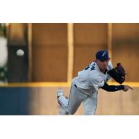 Pensacola Blue Wahoos' M.D. Johnson in action