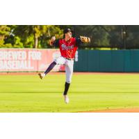 Charleston RiverDogs' Adrian Santana in action