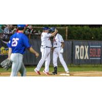 St. Cloud Rox' Nick Studdard congratulates Francesco Barbieri