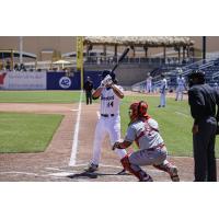 Biloxi Shuckers' Noah Campbell at bat