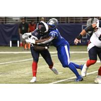 St. Louis Battlehawks linebacker Willie Harvey vs. the Houston Roughnecks