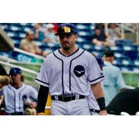 Pensacola Blue Wahoos in their Pensacola Seagulls uniforms