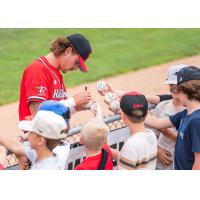 Fargo-Moorhead RedHawks sign autographs for the fans