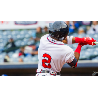 Mississippi Braves' Geraldo Quintero at bat