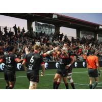 Utah Warriors celebrate a score