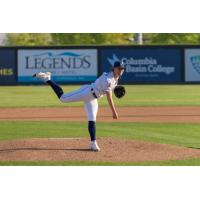 Tri-City Dust Devils' Ryan Costeiu on the mound