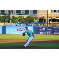 Biloxi Shuckers' Jacob Misiorowski in action