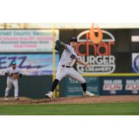 Somerset Patriots' Brock Savage on the mound