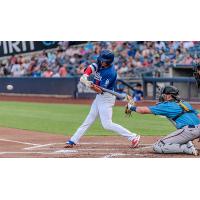 Tulsa Drillers' Alex Freeland at bat