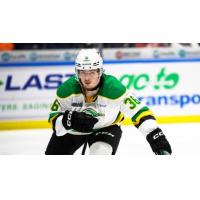 Forward Sawyer Boulton with the London Knights