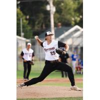 Wisconsin Rapids Rafters' Maddox Thornton on the mound