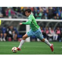 Sounders FC midfielder Josh Atencio