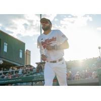 Ismael Alcantara takes the field for the Fargo-Moorhead RedHawks