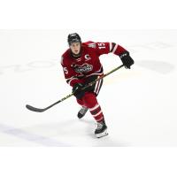 Forward Braeden Bowman with the Guelph Storm