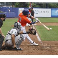 Syracuse Mets' Luke Ritter at bat