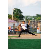 Wisconsin Rapids Rafters' Mack Mabrey on the mound