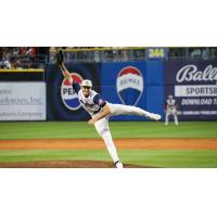 Toledo Mud Hens deliver a pitch