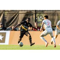 Pittsburgh Riverhounds SC left back Junior Etou