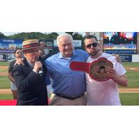 Patrick Bertoletti, winner of Inaugural Wendy's Chicken Nugget Eating Championship