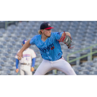 Mississippi Braves' Lucas Braun in action