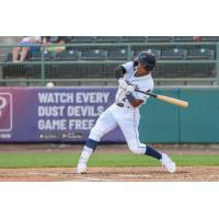 Tri-City Dust Devils shortstop Adrian Placencia