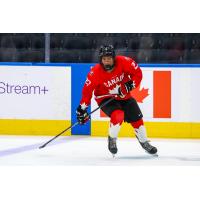 Vancouver Giants forward Cameron Schmidt with Hockey Canada's National Men's Summer Under-18 Team